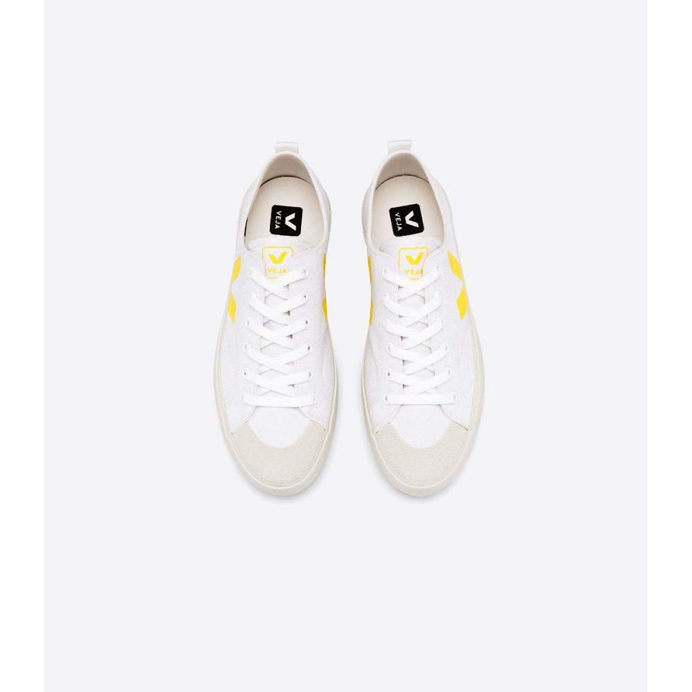 Veja NOVA CANVAS Cipő Női White/Yellow | HU 477RVD